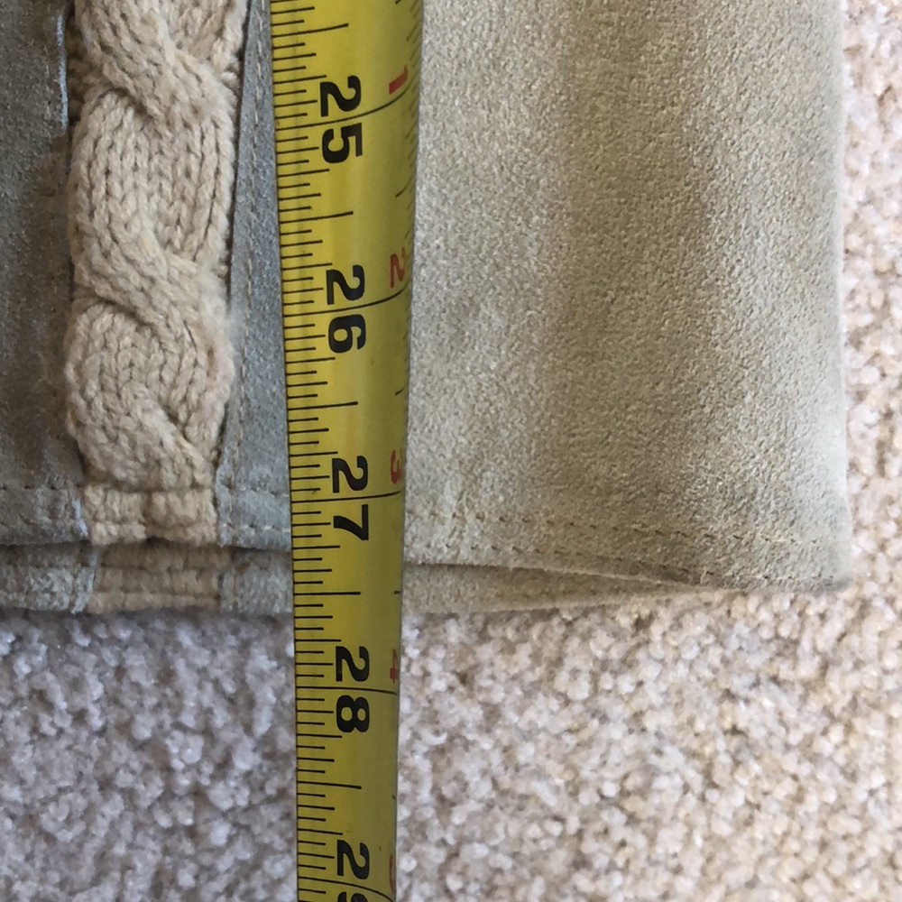 Vintage Ms. Today Crochet Suede Skirt Size 12 - Picture 11 of 11